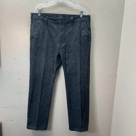 Levi's Utility Chino Tapered Leg Jeans Men's 36x27 Cropped Denim Silver Tab - Picture 1 of 10
